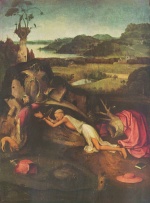 Hieronymus Bosch - Bilder Gemälde - Der büßende Heilige Hieronymus