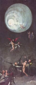 Hieronymus Bosch - Bilder Gemälde - Der Flug zum Himmel