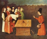 Hieronymus Bosch - Bilder Gemälde - Der Zauberkünstler
