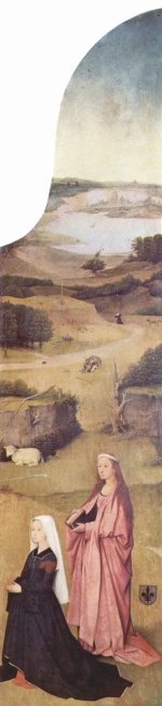 Hieronymus Bosch - Peintures - Saint Agnes et la donatrice