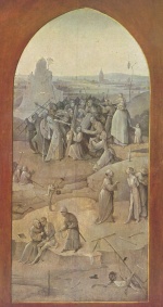Hieronymus Bosch - paintings - Triptych of Temptation of St Anthony (outer right wing)
