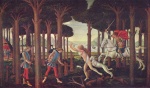 Sandro Botticelli - paintings - The Story of degli Onesti (first episode)