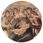 Sandro Botticelli - paintings - Madonna of the Pomegranate (Madonna della Melagrana)