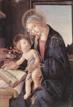 Sandro Botticelli - Peintures - Madone instruisant l´enfant Jésus 