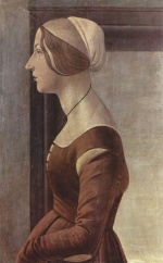 Sandro Botticelli - Bilder Gemälde - Portrait einer jungen Frau