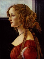 Sandro Botticelli - Bilder Gemälde - Portrait der Simonetta Vespucci