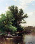 Alfred Thompson Bricher - paintings - Drifting