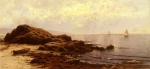 Alfred Thompson Bricher - Peintures - Marée basse à l´île de Baileys, Maine