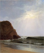 Alfred Thompson Bricher - paintings - Otter Cliffs Mount Desert Island Maine