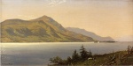Alfred Thompson Bricher  - Peintures - Montagne au-dessus du lac George
