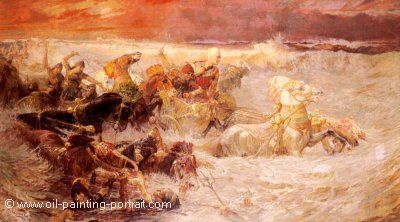Pharaohs Army Engulfed by the Red Sea