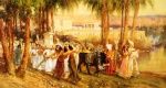 Frederick Arthur Bridgman - paintings - Procession in Honor of Isis