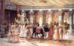 Frederick Arthur Bridgman  - paintings - The Procession of the Sacred Bull Anubis
