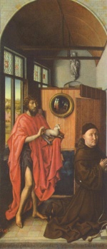 Robert Campin - Peintures - Jean-Baptiste et le donateur Heinrich von Werl
