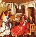 Robert Campin - paintings - Mérode Altarpiece ( Navity )