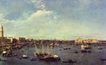 Canaletto - Bilder Gemälde - Hafenbecken von San Marco