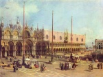 Canaletto - Peintures - La Piazza San Marco