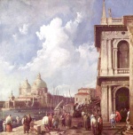 Canaletto - Peintures - Piazzetta à Venise