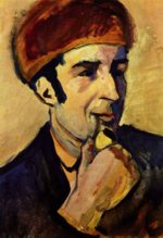 August Macke - paintings - Portrait of Franz Marc