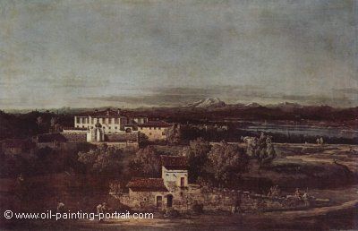 View of the Villa Cagnola at Gazzada near Varesse