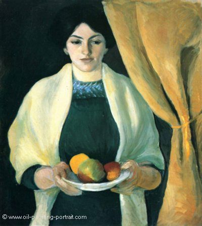 Portrait with Apples (The Artists Wife)