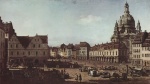 Bernardo Bellotto - paintings - View Of The New Market In Dresten