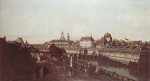 Bernardo Bellotto - Peintures - Fortifications à Dresde, fossé avec pont entre la porte de Wilsch et la borne de la route de poste