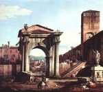 Bernardo Bellotto - Peintures - Porte de la ville et tour défensive