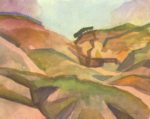 August Macke  - Peintures - Gorges