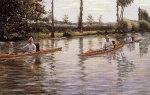 Gustave Caillebotte - paintings - Boating on the Yerres