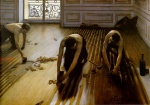 Gustave Caillebotte - Peintures - Les ponçeurs de parquet
