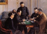 Gustave Caillebotte - paintings - Game of Bezique