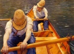 Gustave Caillebotte - paintings - Oarsmen
