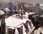 Gustave Caillebotte - Peintures - Toits sous la neige