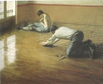Gustave Caillebotte  - Peintures - Les raboteurs de parquet