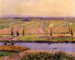 Gustave Caillebotte  - Peintures - La plaine de Gennevilliers vu des pentes d´Argenteuil