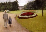 Gustave Caillebotte  - Peintures - Le parc de la propriété Caillebotte à Yerres