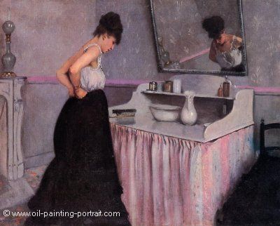 Woman at a Dressing Table