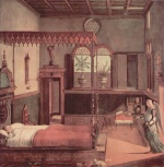 Vittore Carpaccio - painting - The Dream of St. Ursula