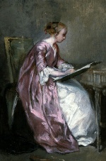 Bild:A Young Girl Drawing