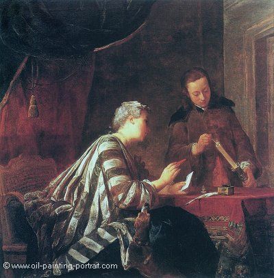 Lady Sealing a Letter