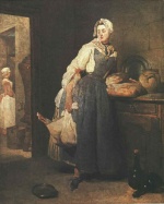 Jean Simeon Chardin - Bilder Gemälde - Return from the Market