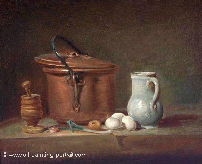 Still Life with Copper Pan and Pestle and Mortar