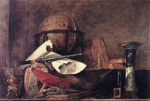 Jean Baptiste Siméon Chardin - Peintures - Les attributs de la Science