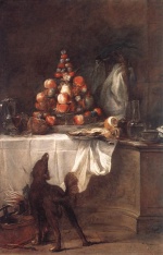 Jean Simeon Chardin - Bilder Gemälde - The Buffet