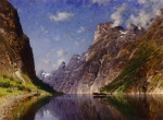 Adelsteen Normann - paintings - View of a Fjord