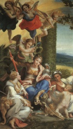 Correggio - paintings - Allegory of Virtue