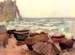 Claude Monet - paintings - Durchbrochener Fels bei Etretat