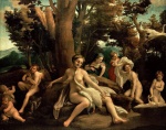 Correggio - Peintures - Léda et le cygne