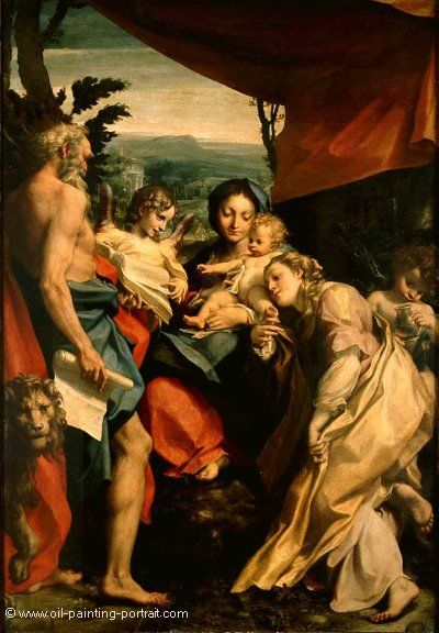 Madonna with St. Jerome (The Day)